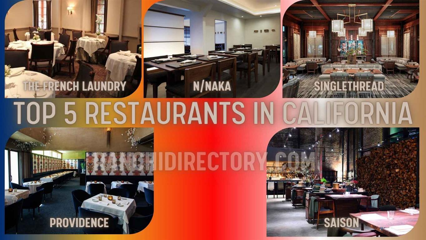 top 5 california restaurants