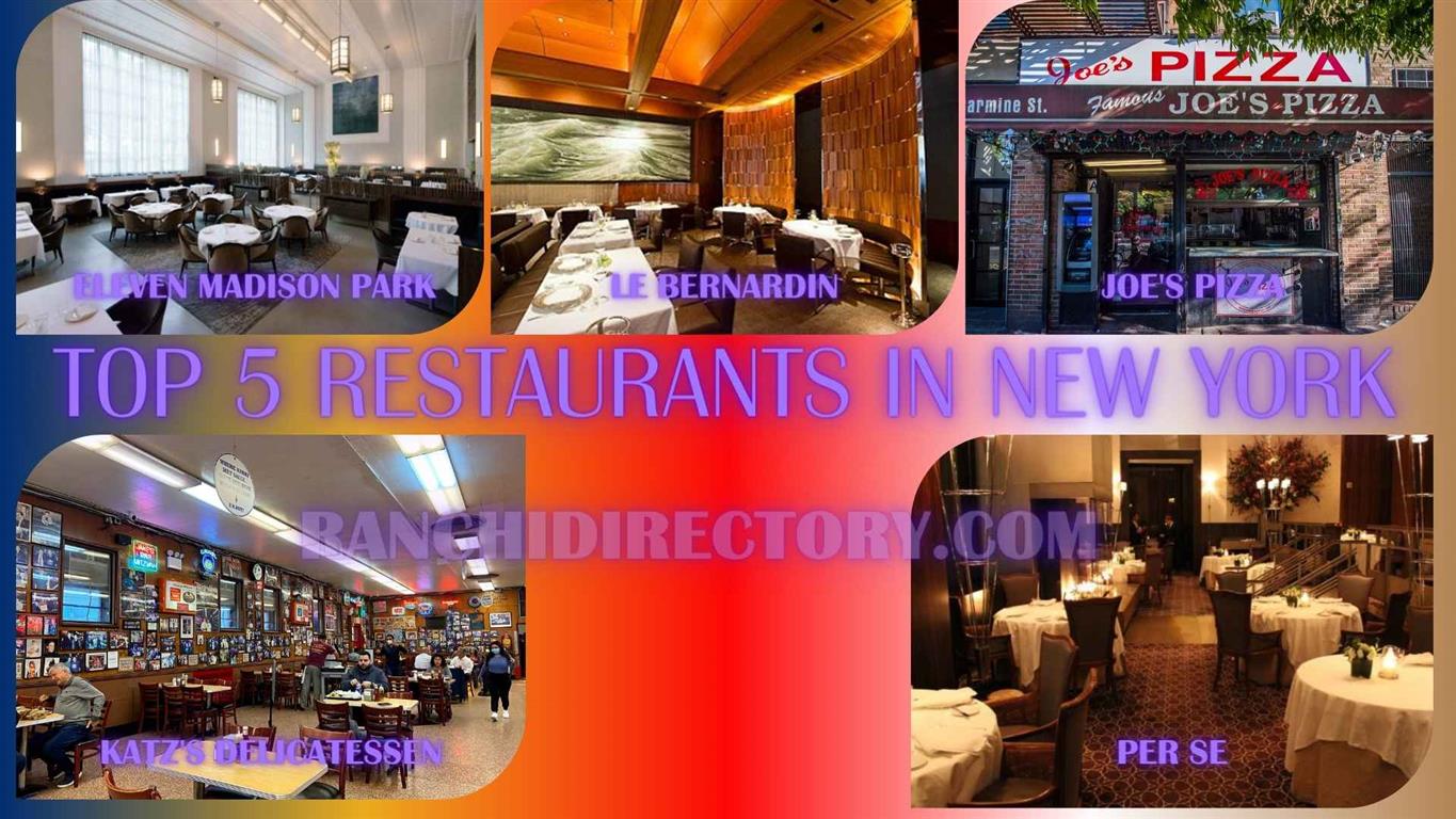 top 5 new york restaurants